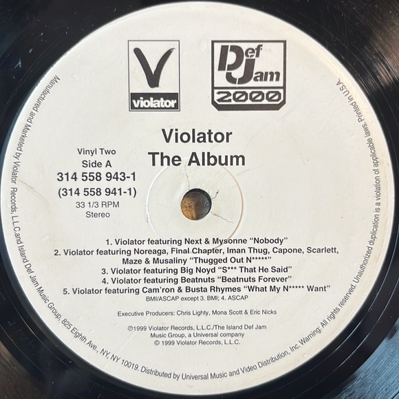 Violator - “The Album” Vinyl 2x LP (Q-tip , Busta Rhymes, N.O.R.E. ,Fat Joe,Etc) - Picture 7 of 7